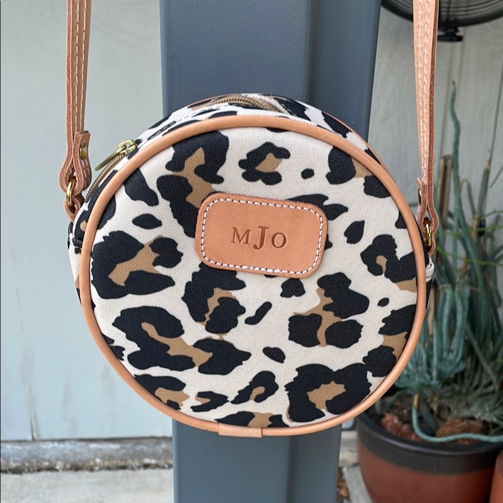 Jon Hart leopard canvas bag